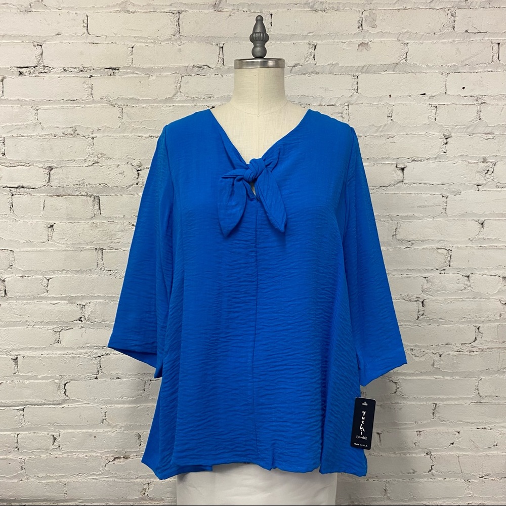 2101 Yushi Knotted Tunic - Blue